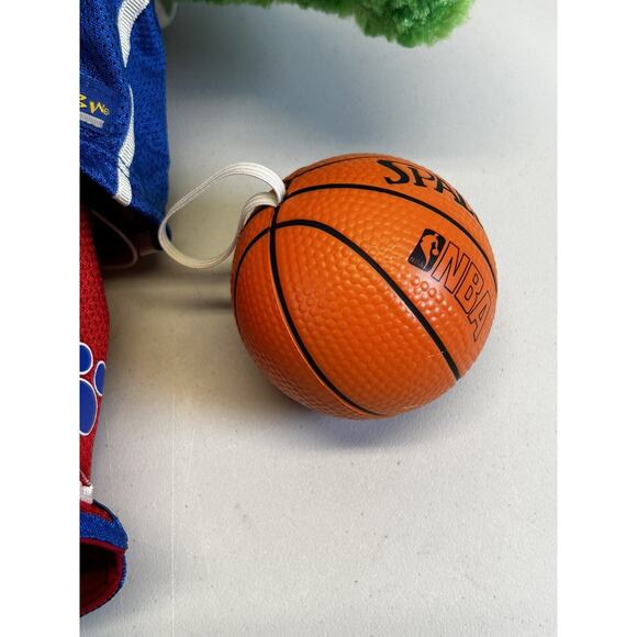 Vintage Build A Bear NBA 1 Green Frog‎ With Ball 19" Basketball Plush Toy Outfit - Picture 7 of 14